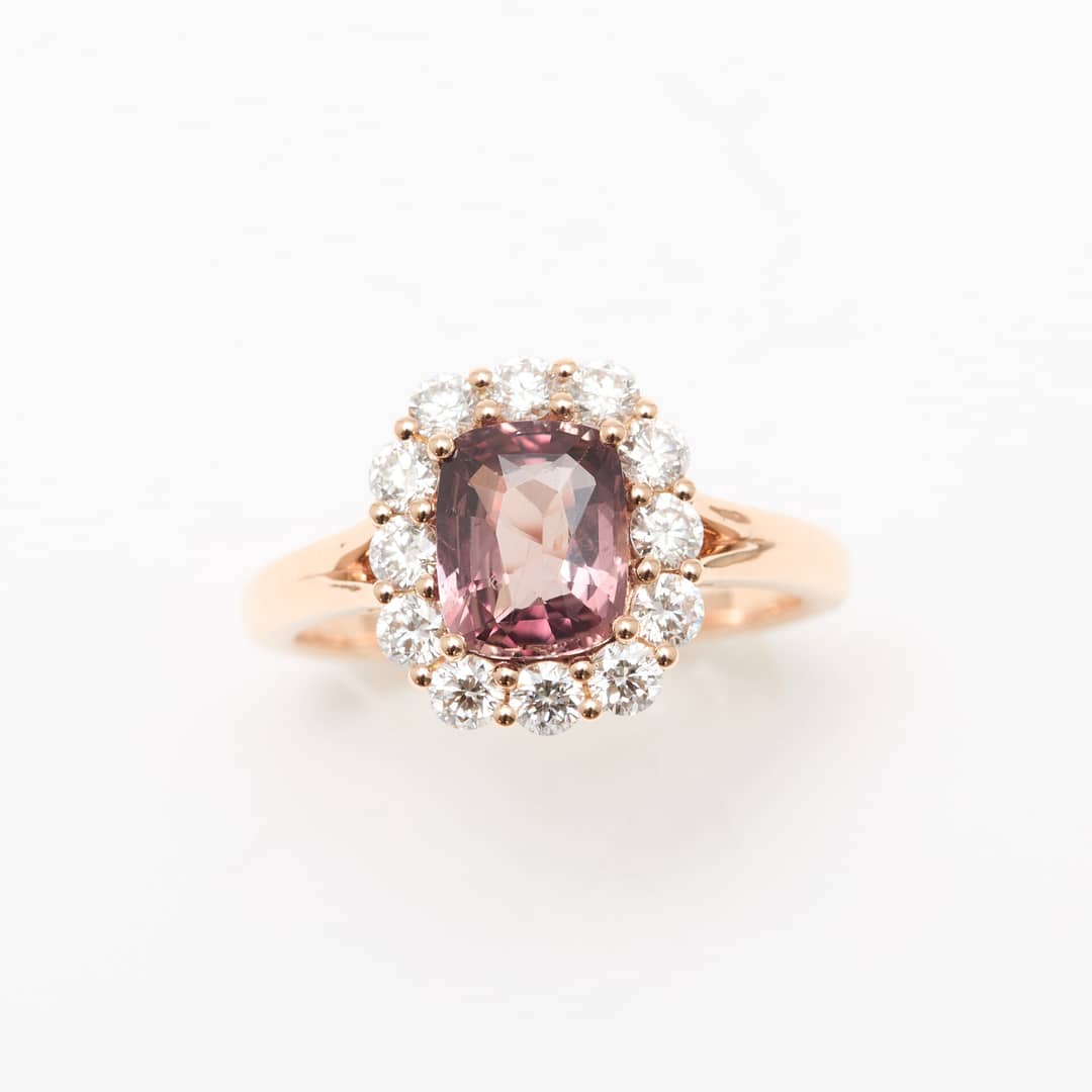 bague saphir padparadscha