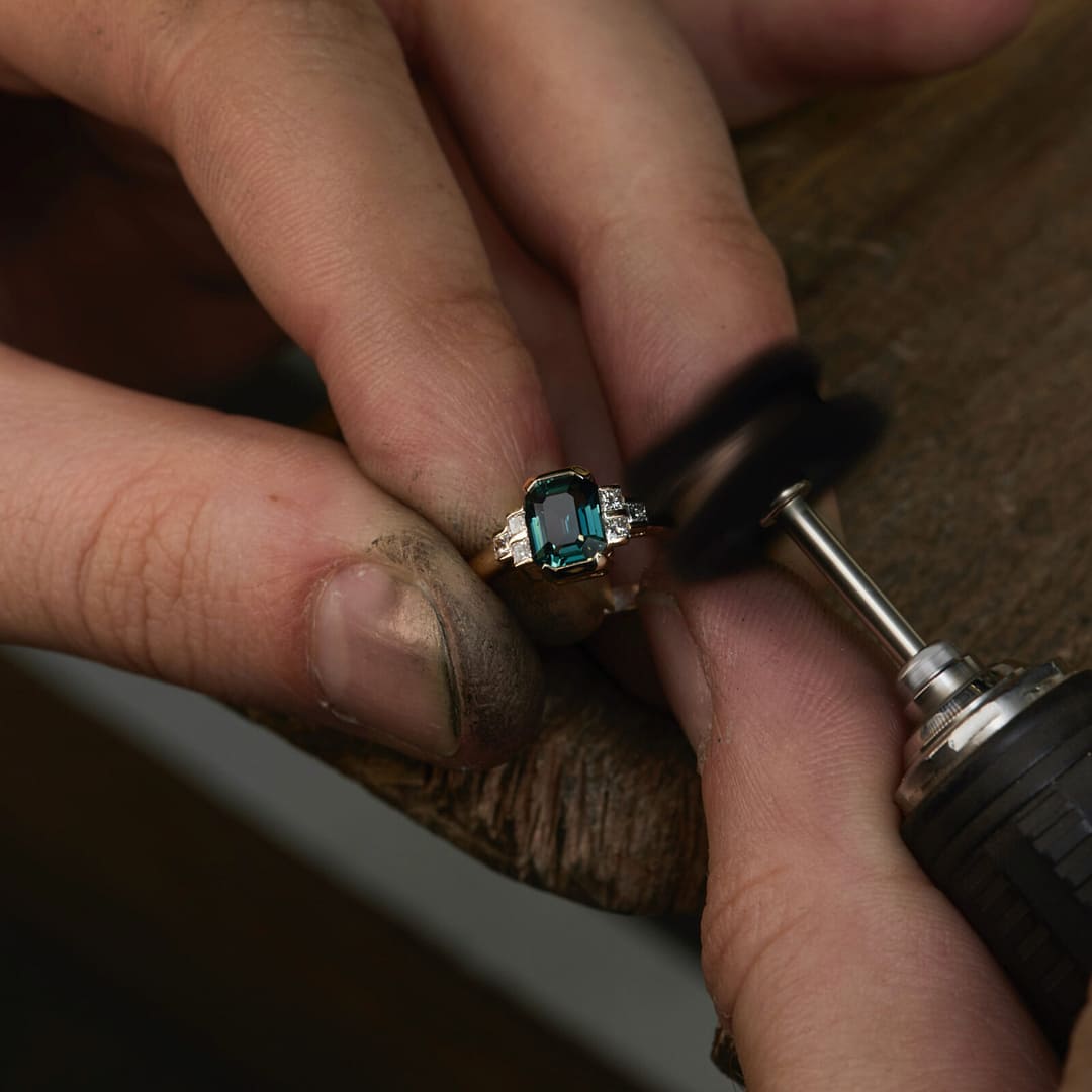 Bague Saphir Teal
