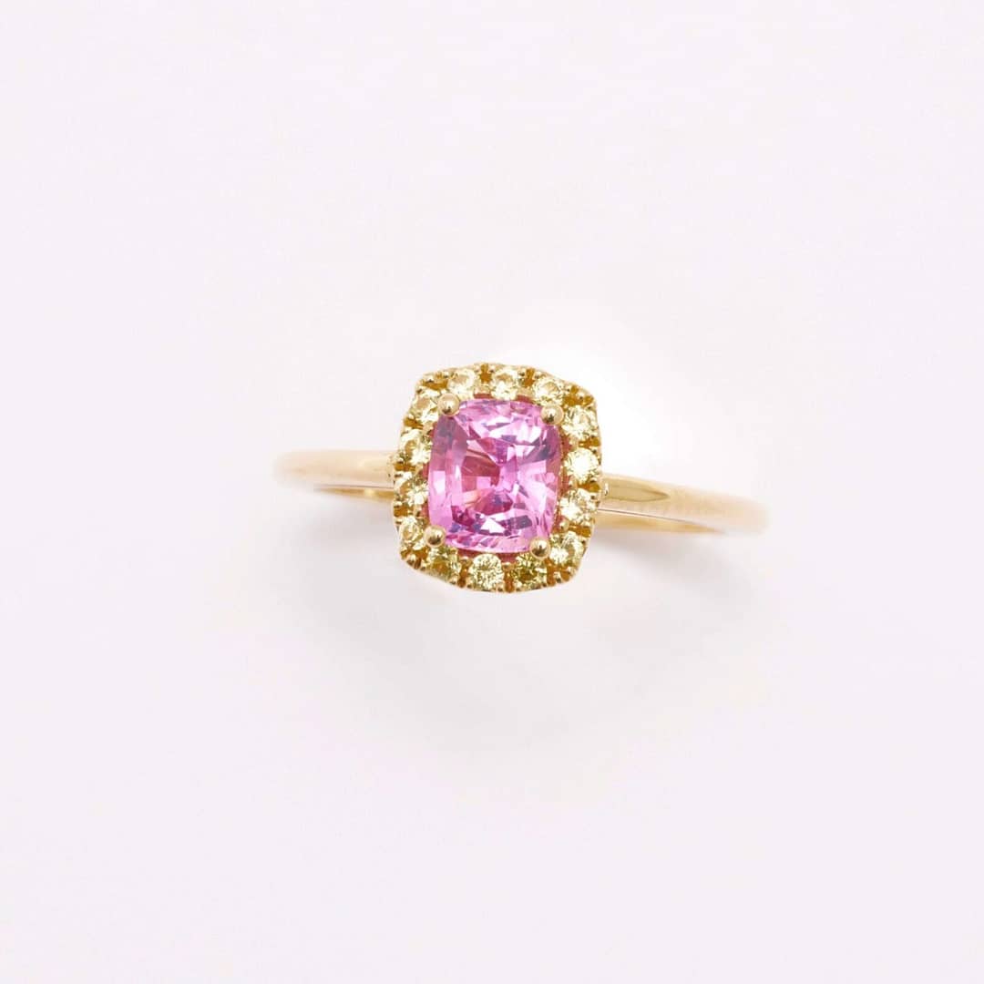 Bague Jaffna - Saphir rose 1.05 carats