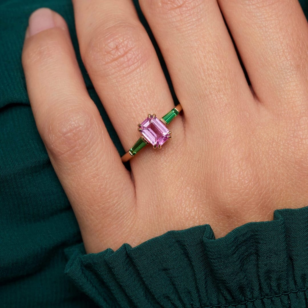 Bague Elahera - Saphir rose 1.23 carats – Image 2
