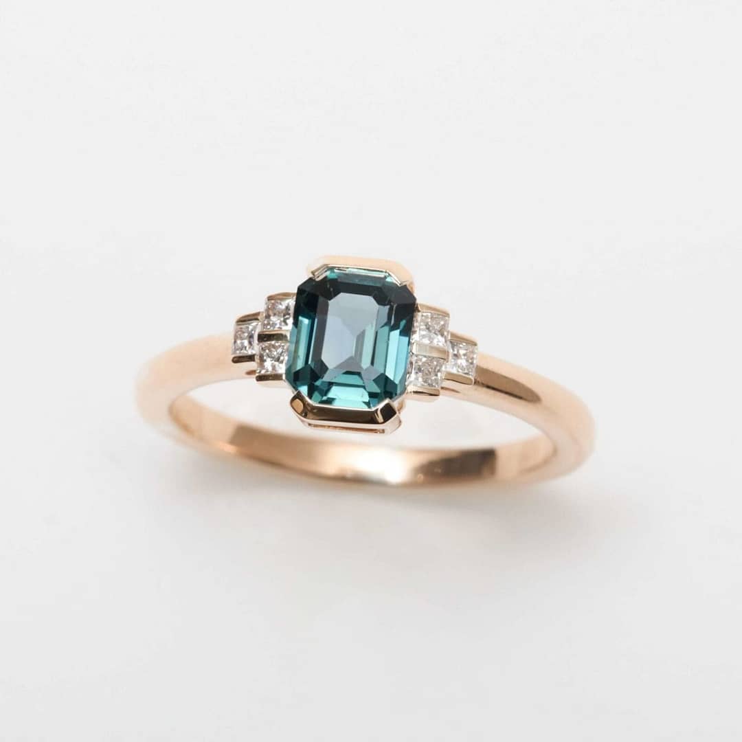 bague saphir teal