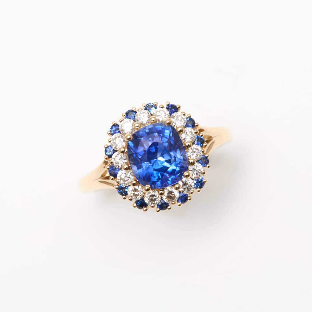 Bague Colombo  - Saphir Vivid Blue 2.27 carats