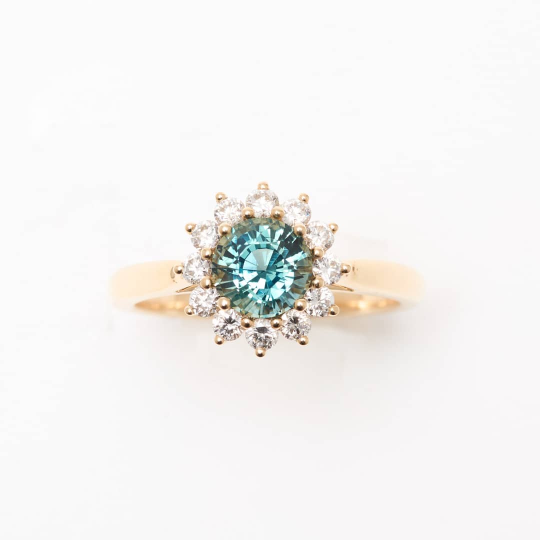 bague saphir teal