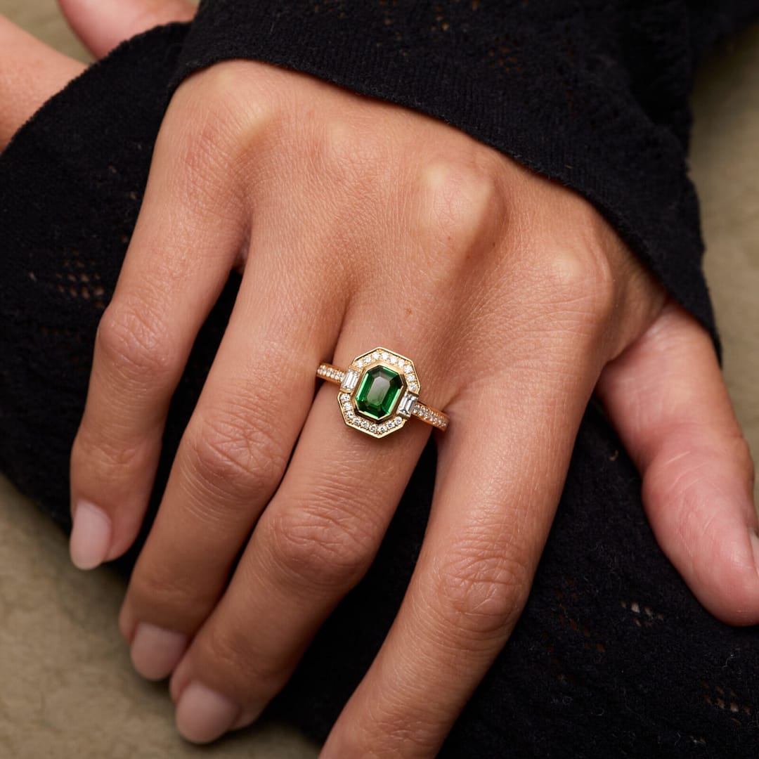 Bague Jaffna Art déco - Tsavorite 1.27 carats – Image 2