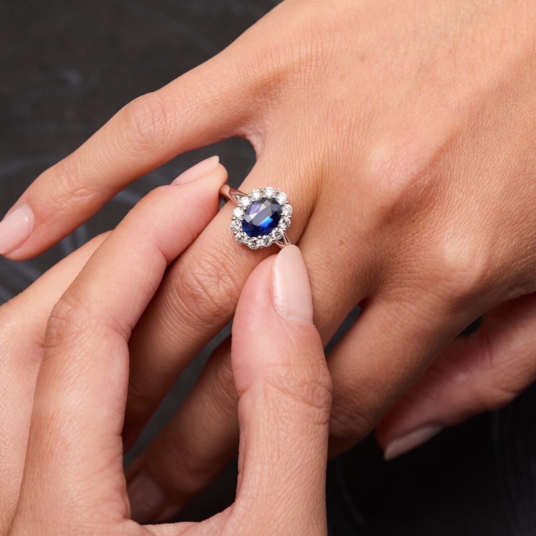 bague saphir royal blue