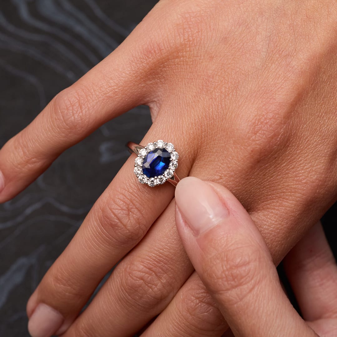 bague saphir royal blue