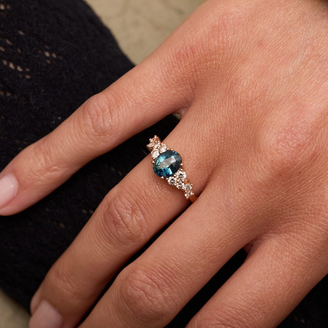 bague saphir teal