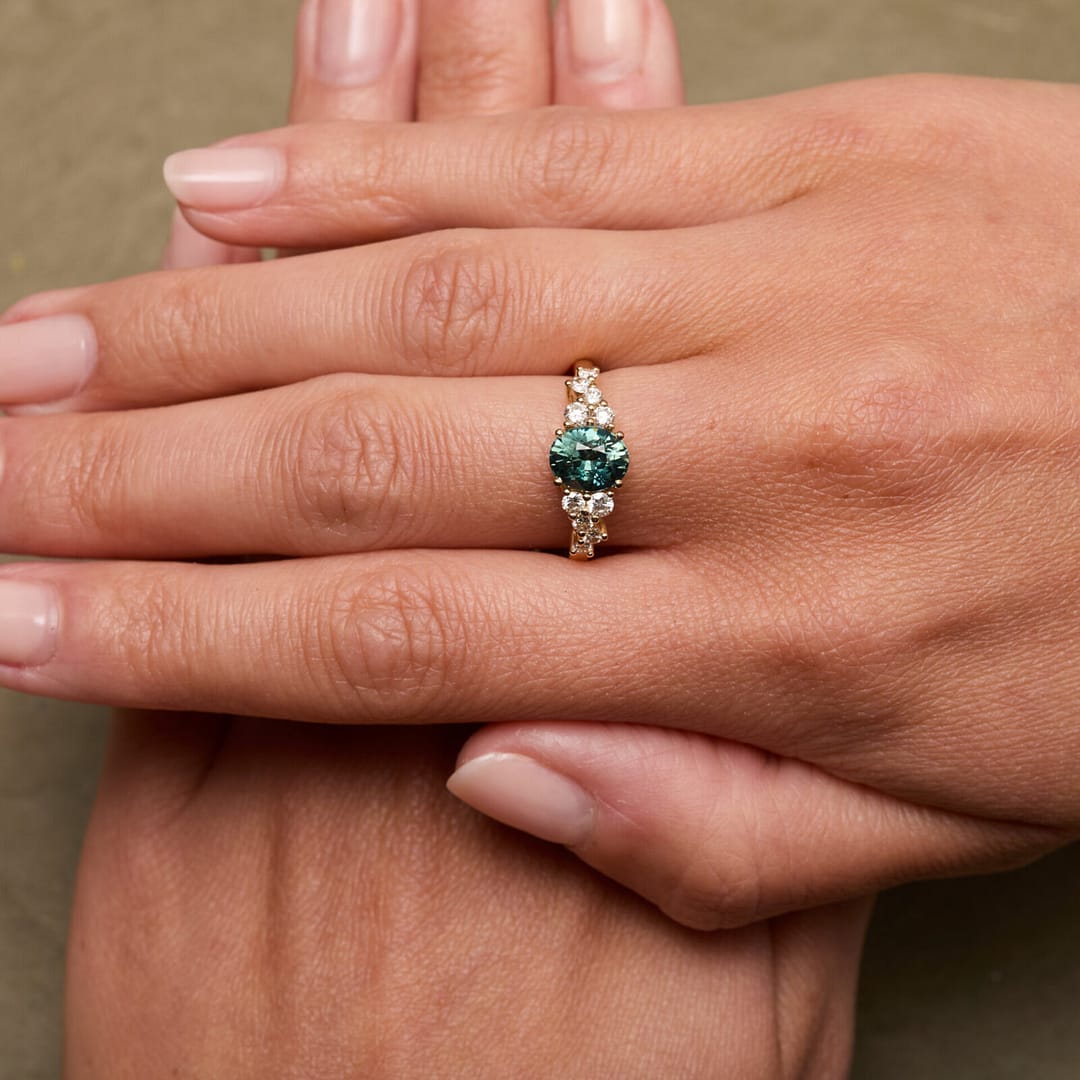 bague saphir teal