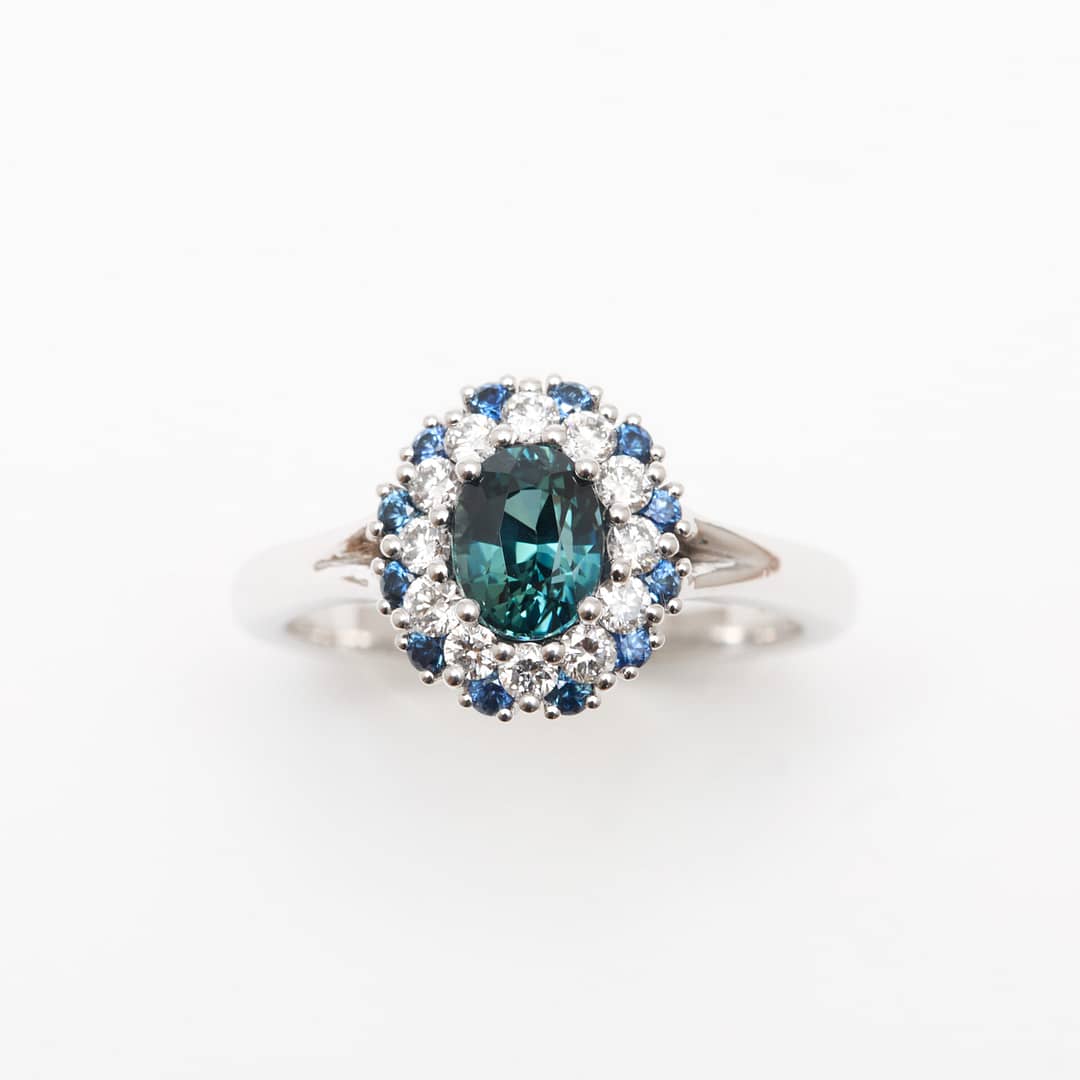 bague saphir teal