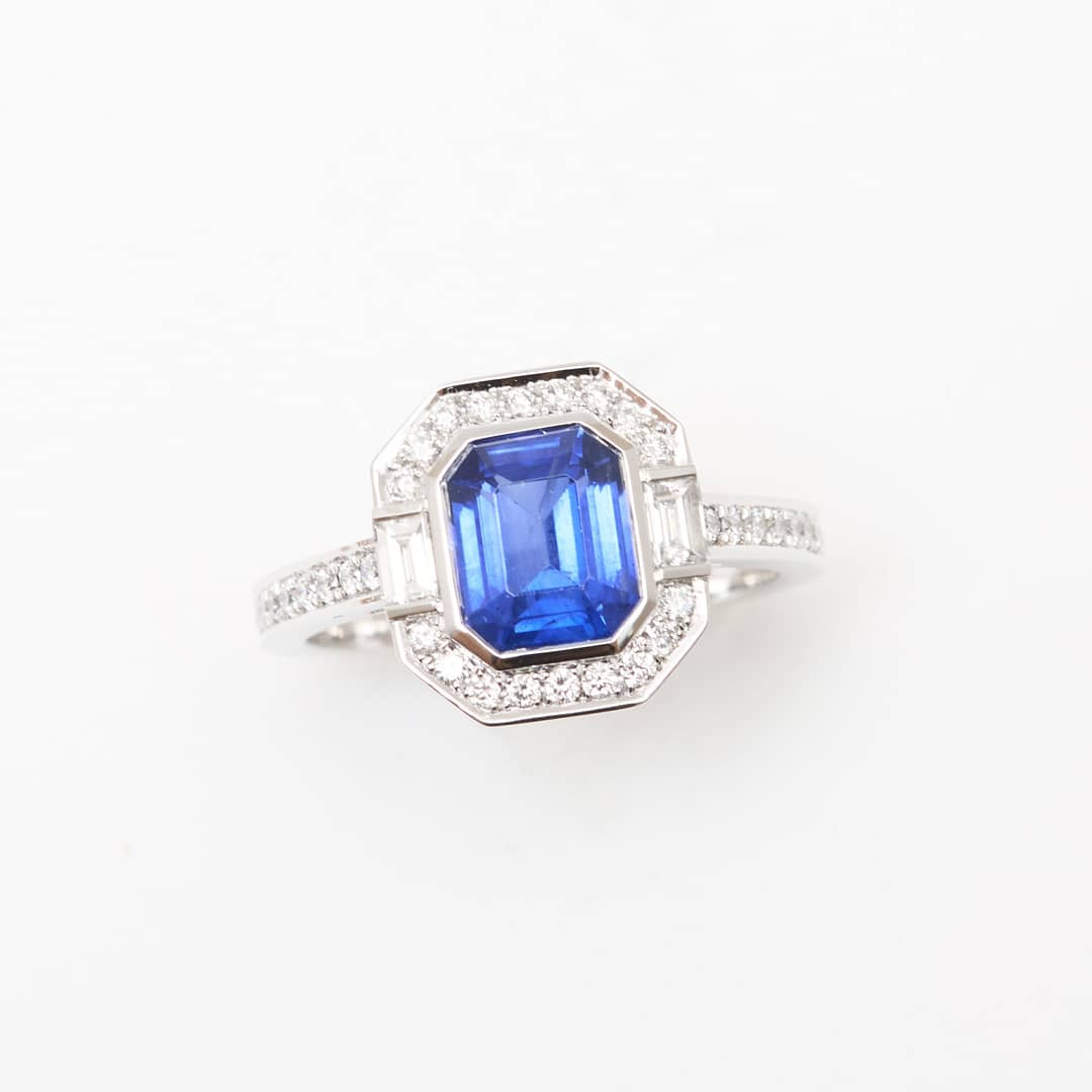 bague saphir art deco