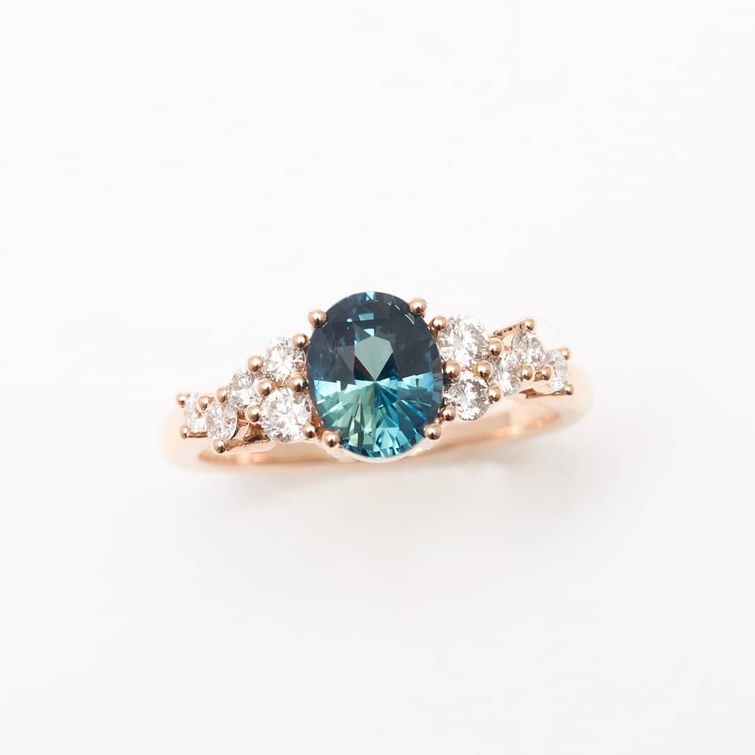 bague saphir teal